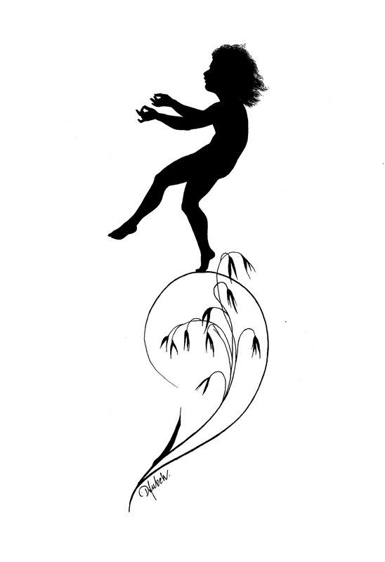 Gottliche Jugen的插图由KW Diefenbach 作者 卡尔·威廉·迪芬巴赫