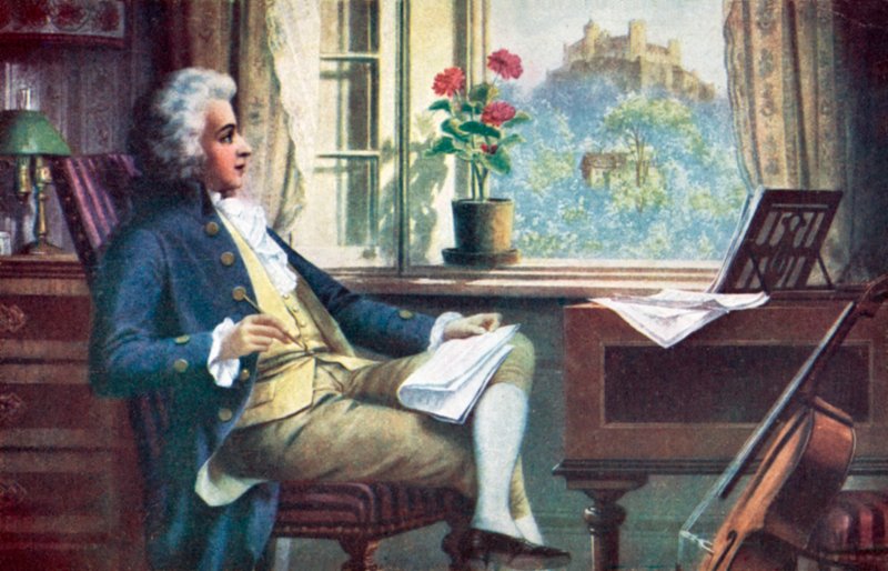 Wolfgang Amadeus Mozart， 作者 小卡尔或卡尔·史威宁格