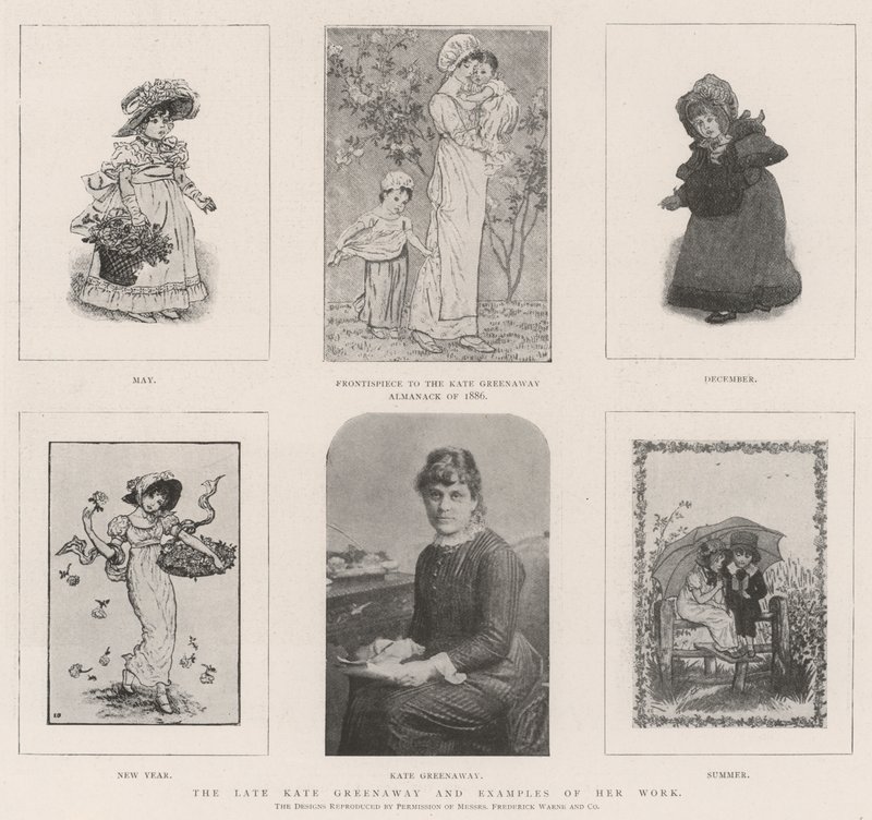 已故的凯特格林纳威及其作品的例子 作者 凯特·格林威（Kate Greenaway）