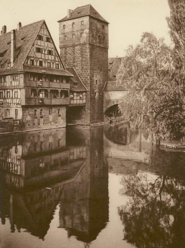纽伦堡，Der Henkersteg；纽伦堡，"Henkersteg"（黑白照片） 作者 库尔特·希尔斯彻