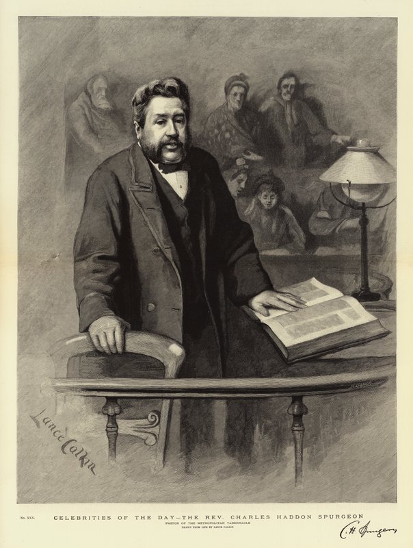 当天的名人，牧师Charles Haddon Spurgeon 作者 兰斯·卡尔金