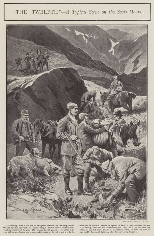 “第十二届”——苏格兰摩尔人的典型场景（石版画） 作者 兰斯洛特速度