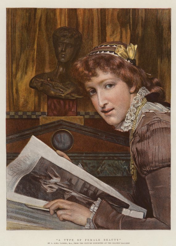 一种女性美（chromolitho） 作者 劳伦斯·阿尔玛·塔德玛