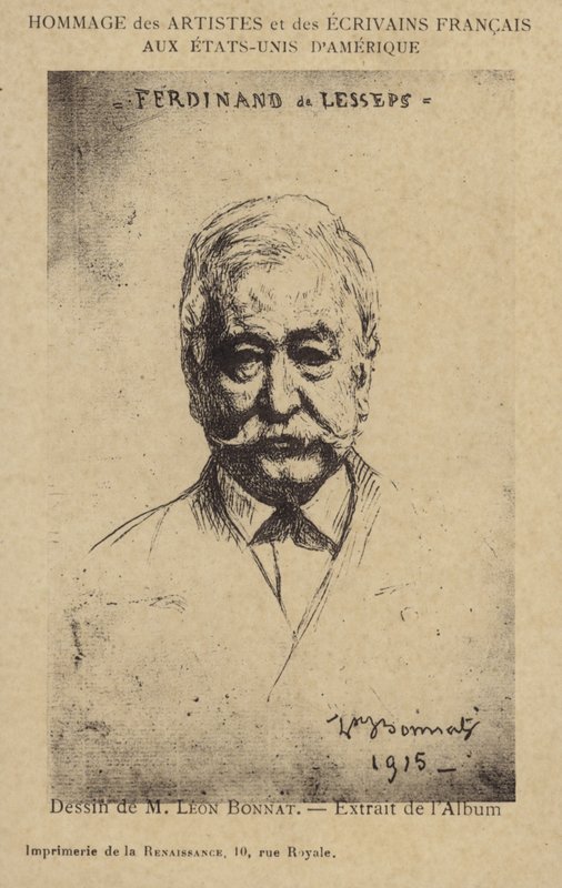 Ferdinand de Lesseps（1805-1894），法国企业家和运河建造者 作者 莱昂·约瑟夫·弗洛伦汀·波纳特