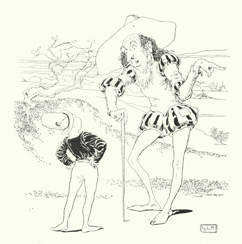 旷野中的人问我，海里长了多少草莓（雕刻）。 作者 伦纳德·莱斯利·布鲁克