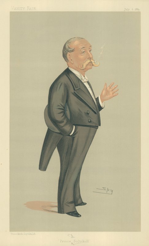 HSH Prince Demtrey Soltykoff，Prince Soltykoff，1889年7月6日，名利场漫画 作者 莱斯利·马修·沃德