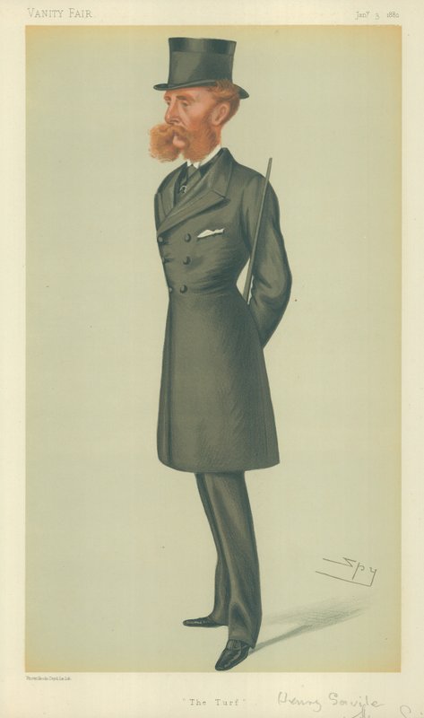 Lord Dorchester，The Turf，1877年3月24日，名利场漫画 作者 莱斯利·马修·沃德