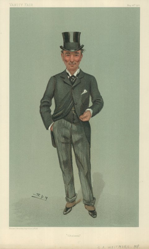 Charles Algernon Whitmore先生，切尔西，1901年5月16日，名利场漫画 作者 莱斯利·马修·沃德
