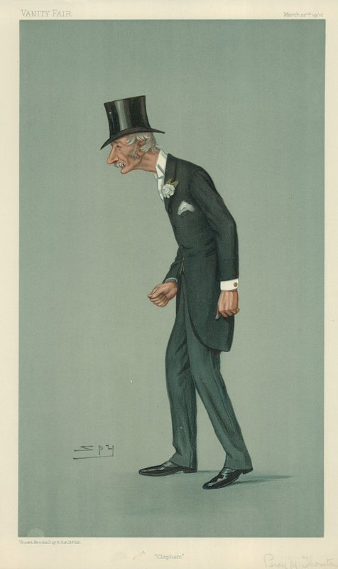 Mr Percy Melville Thornton，Clapham，1900年3月22日，“名利场”漫画 作者 莱斯利·马修·沃德