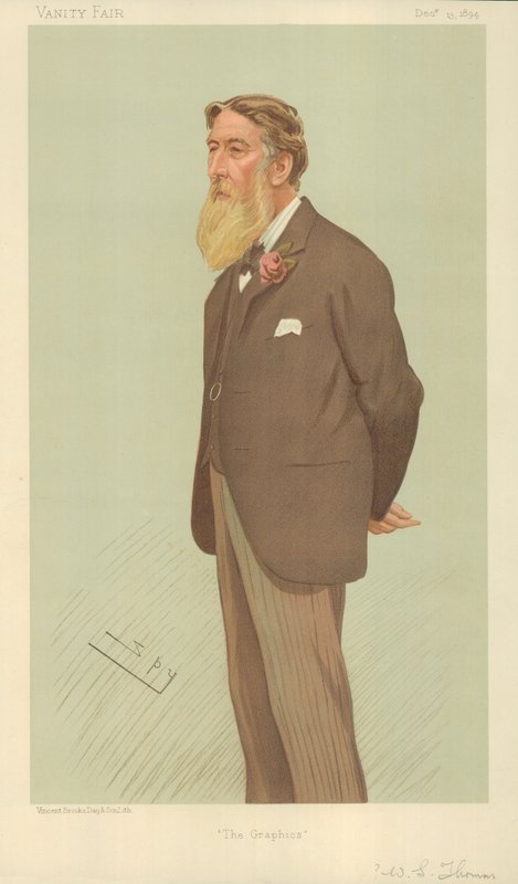 Mr William Luson Thomas，The Graphics，1894年12月13日，“名利场”漫画 作者 莱斯利·马修·沃德