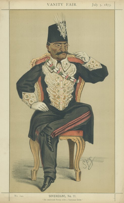 Nasser-Ed-Din-Shah，他是波斯的沙阿 作者 莱斯利·马修·沃德
