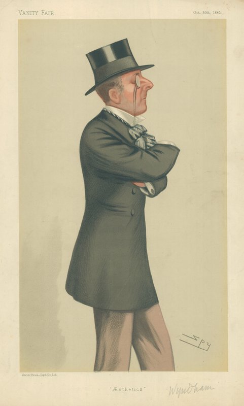 Percy Scawen温德姆，美学，1880年10月30日，名利场漫画 作者 莱斯利·马修·沃德