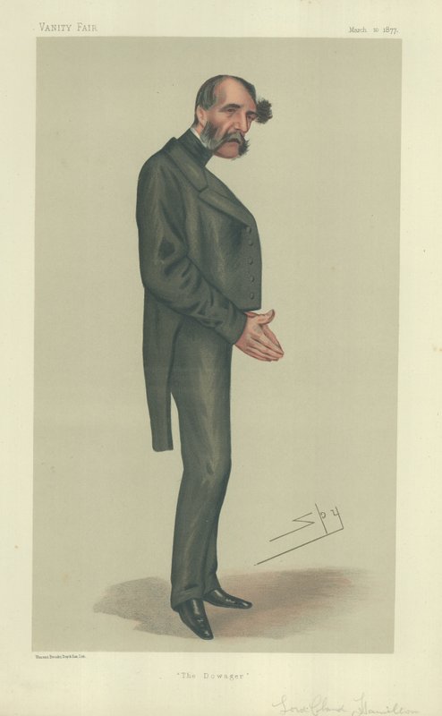 The Lord Hon Claud Hamilton，The Dowager，1879年3月10日“名利场”的插图 作者 莱斯利·马修·沃德