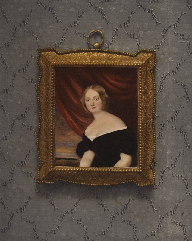 1840年夫人盾的肖像 作者 Lizinska Aimee Zoe de Mirbel