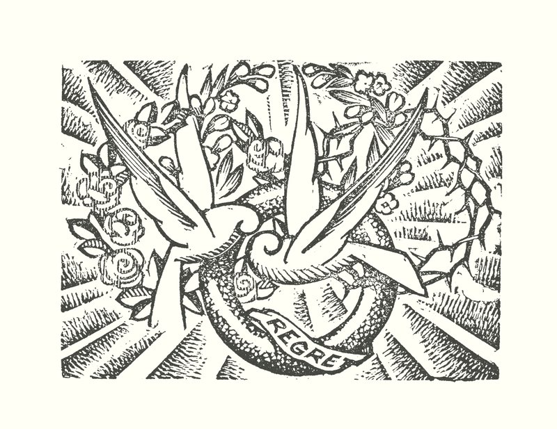 古斯塔夫-福楼拜的《包法利夫人》标题插图（木刻画） 作者 路易·克洛岱尔