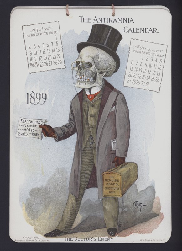 1899年Antikamnia日历插图 作者 路易·克鲁斯或克鲁苏伊斯