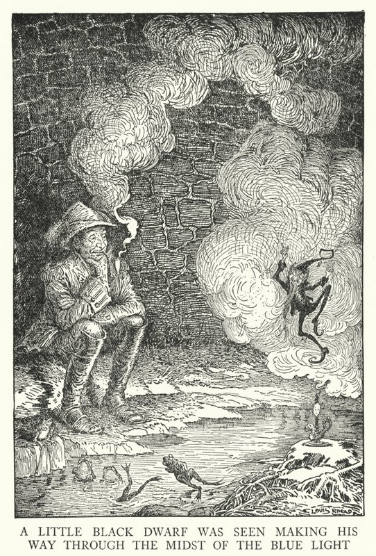 看到一个小黑矮星穿过蓝光（光刻） 作者 路易斯·约翰·黑德