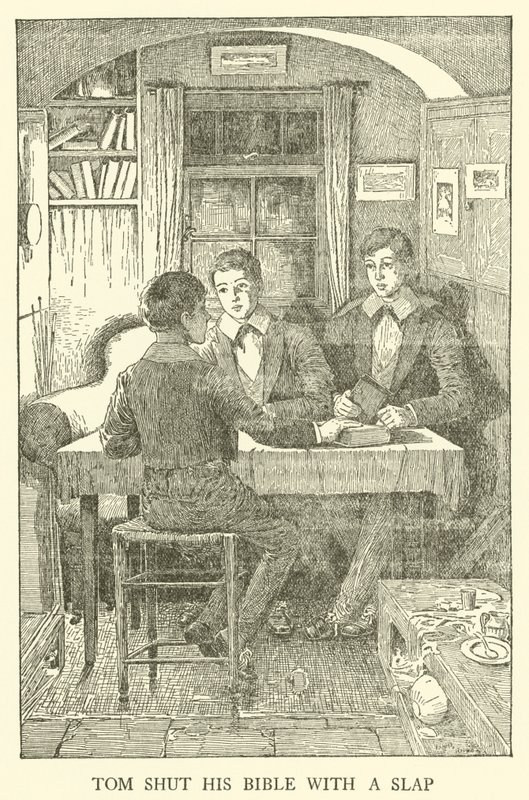 汤姆布朗的学校日插图（版画） 作者 路易斯·约翰·黑德