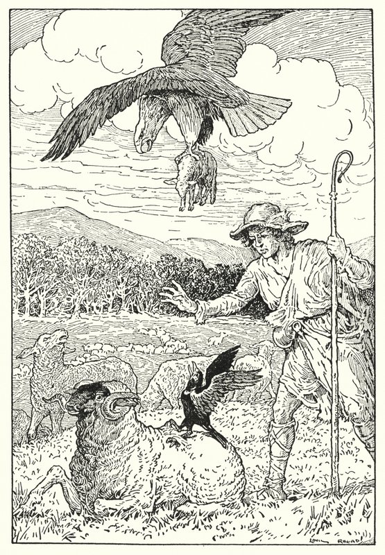 老鹰与鸦雀》（石版画） 作者 路易斯·约翰·黑德