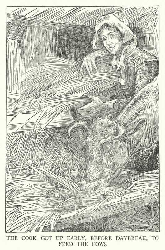 厨师早早起床，天还没亮就去喂牛了（litho）。 作者 路易斯·约翰·黑德