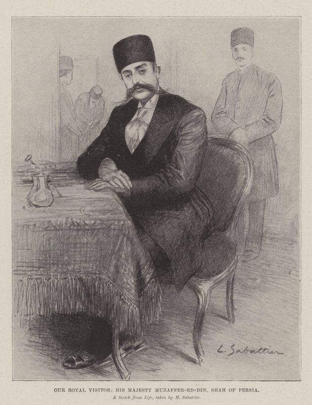 我们的皇家访客，Muzaffer-ed-Din陛下，波斯国王 作者 路易·雷米·萨巴蒂尔