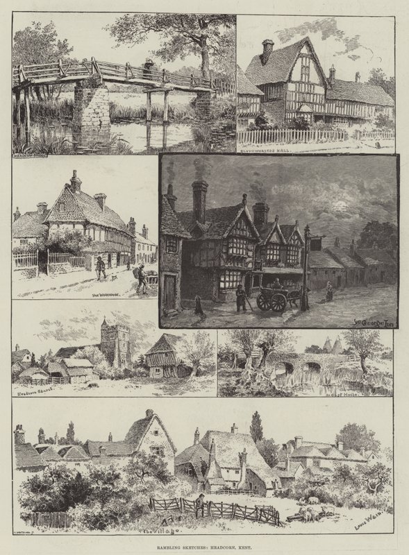 漫步草图，Headcorn，肯特 作者 路易·韦恩