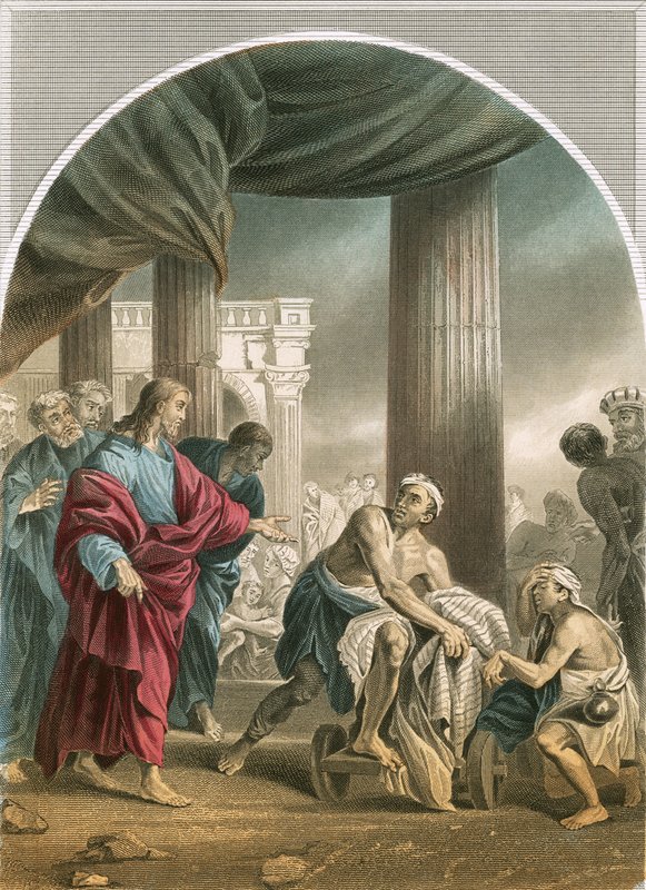 奇迹：“他起身，然后离开了他的家。” 作者 卢卡·乔丹奴（Luca Giordano）