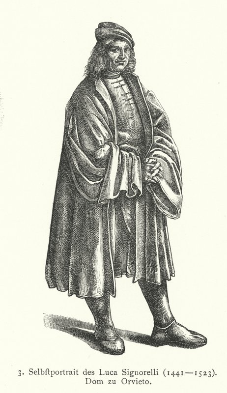 意大利文艺复兴时期艺术家 Luca Signorelli 自画像（版画） 作者 卢卡·西诺雷利（Luca Signorelli）