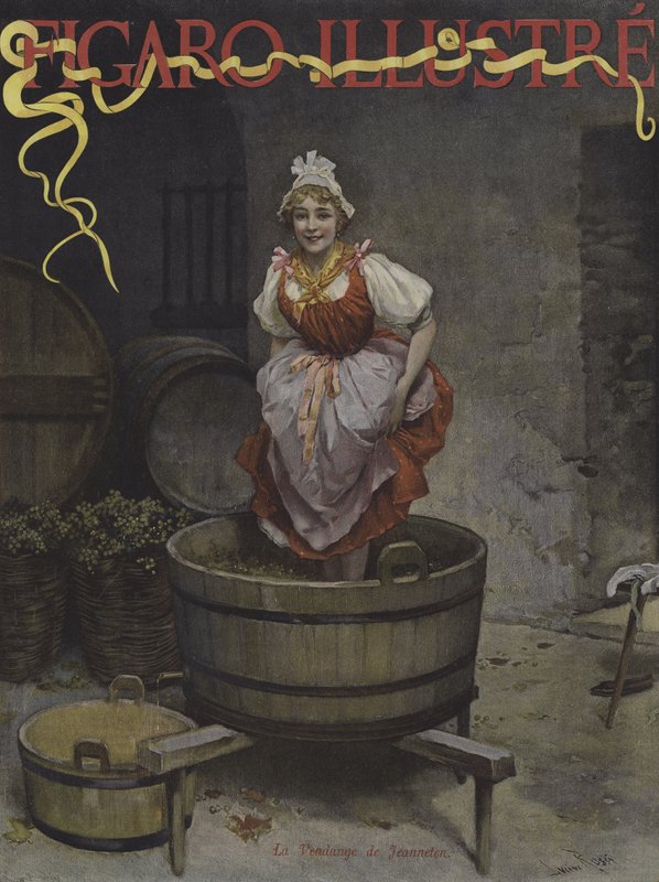 Jeanneton的收获（Jeanneton的收获）。封面的光辉费加罗，1895年11月 作者 卢修斯·罗西（Lucius Rossi）
