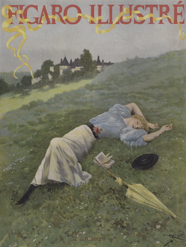 春天（春天）。封面的The Illustrious Figaro，1896年5月 作者 卢修斯·罗西（Lucius Rossi）