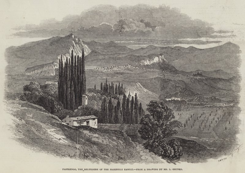 Pastrengo，Marinelli家族的Belvedere 作者 路德维希·格鲁纳（Ludwig Gruner）