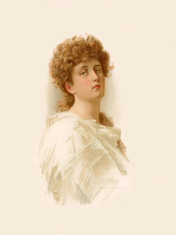 Tennyson的Lady Clara Vere de Vere 作者 马库斯·斯通