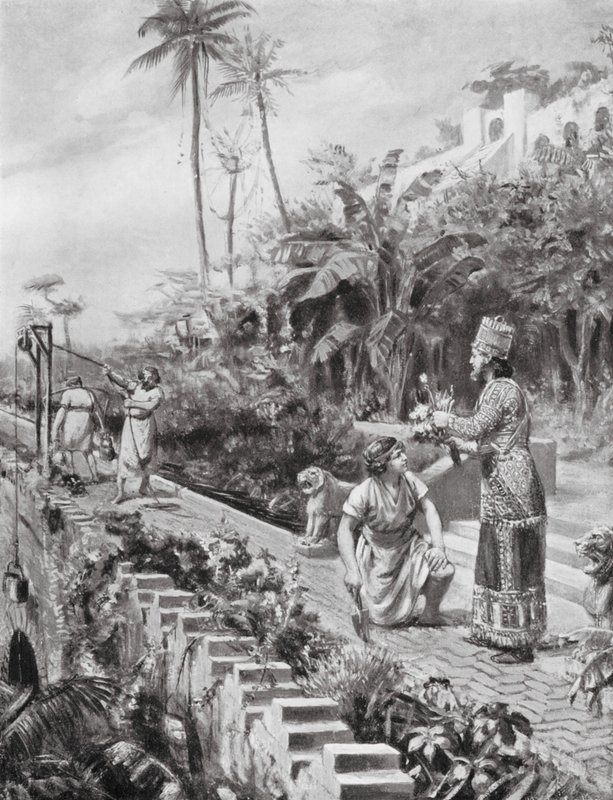 巴比伦悬园（石版画） 作者 玛格丽特（后）多瓦斯顿