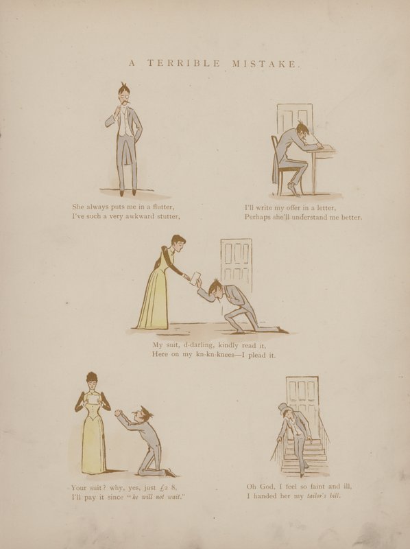Page from the Humours of Cynicus (coloured engraving) 作者 马丁 