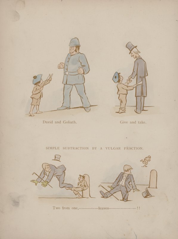 Page from the Humours of Cynicus (coloured engraving) 作者 马丁 