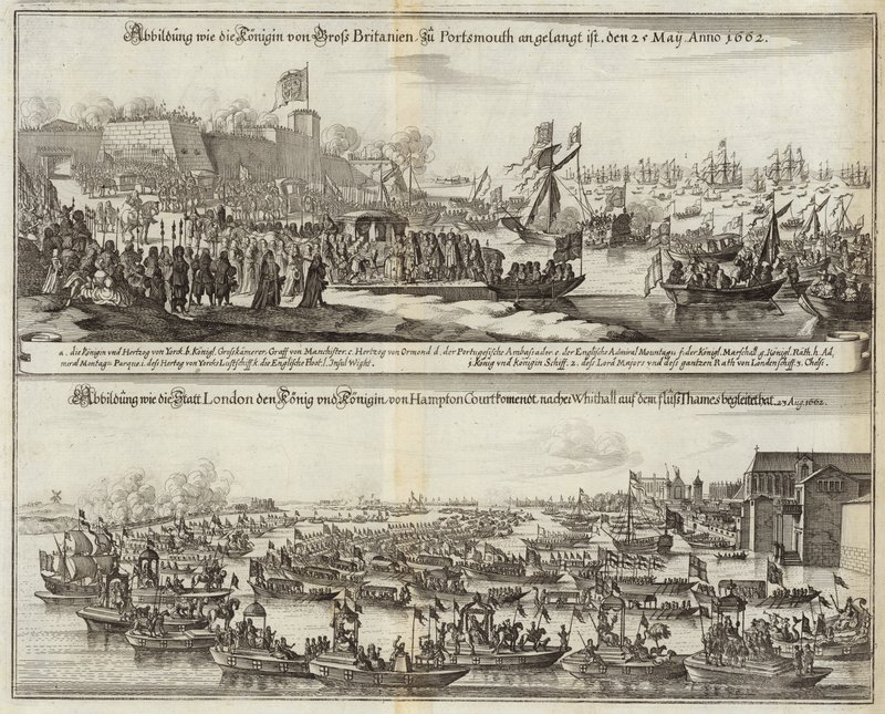 1662年，英国皇室成员聚集在一起 作者 年轻的玛利亚人马陶斯