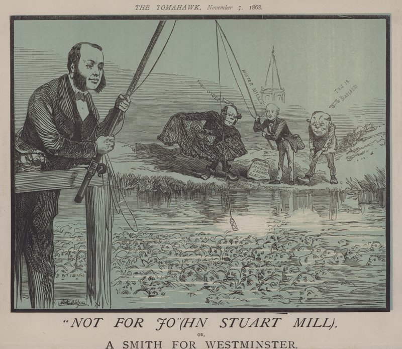 不适合乔（hn Stuart Mill）或威斯敏斯特的史密斯（彩色石版画） 作者 马修 