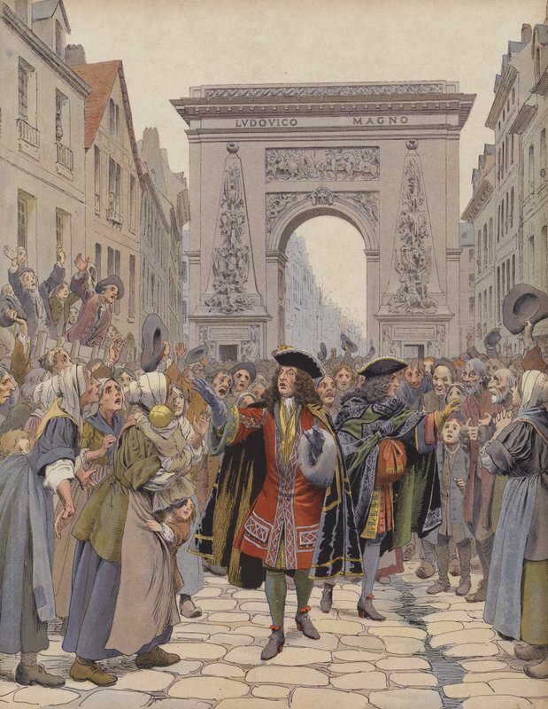在1709年的冬天，Boufflers平静了一个干扰 作者 莫里斯·勒卢瓦（Maurice Leloir）