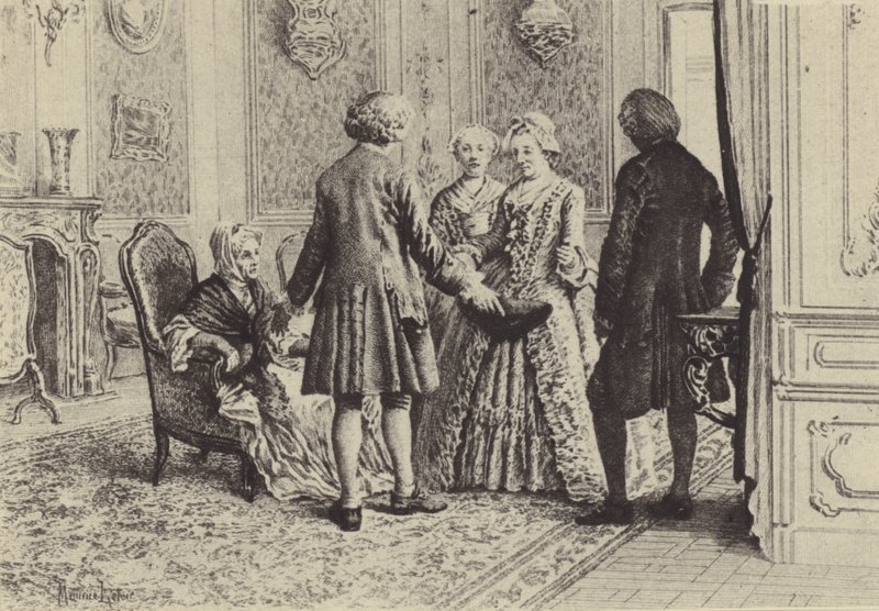 Illustration for Book XI of Les Confessions de Jean-Jacques Rousseau (gravure) 作者 莫里斯·勒卢瓦（Maurice Leloir）