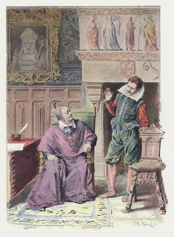 Illustration for Gil Blas (colour litho) 作者 莫里斯·勒卢瓦（Maurice Leloir）