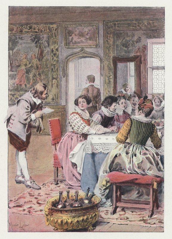 Illustration for Gil Blas (colour litho) 作者 莫里斯·勒卢瓦（Maurice Leloir）