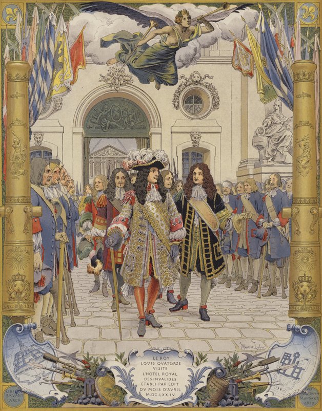 路易十四国王和LHotel Royal Des Invalides酒店的开业 作者 莫里斯·勒卢瓦（Maurice Leloir）