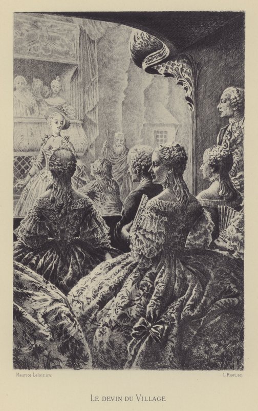 The Village Soothsayer (gravure) 作者 莫里斯·勒卢瓦（Maurice Leloir）