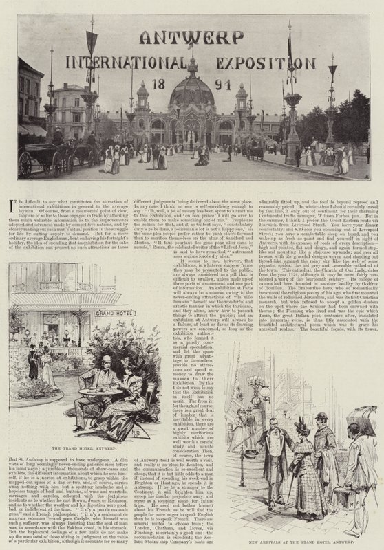 安特卫普国际博览会1894年 作者 梅尔顿·普里尔