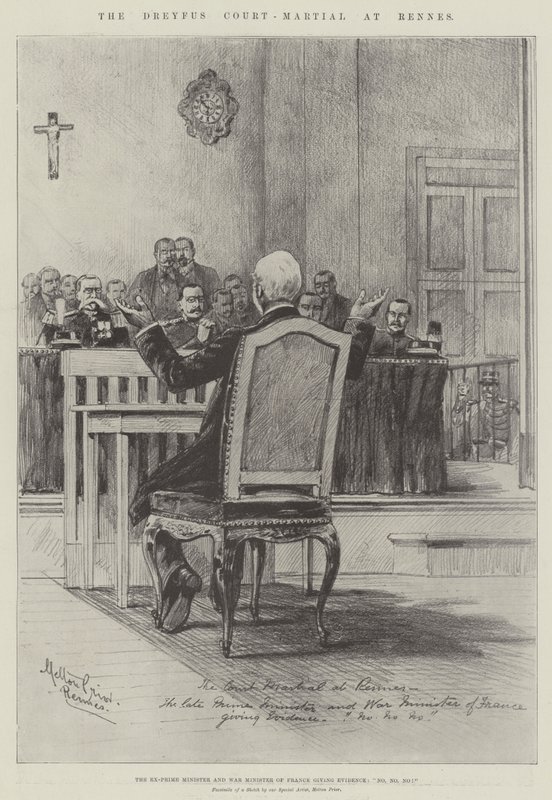 雷恩的Dreyfus Court-Martial 作者 梅尔顿·普里尔