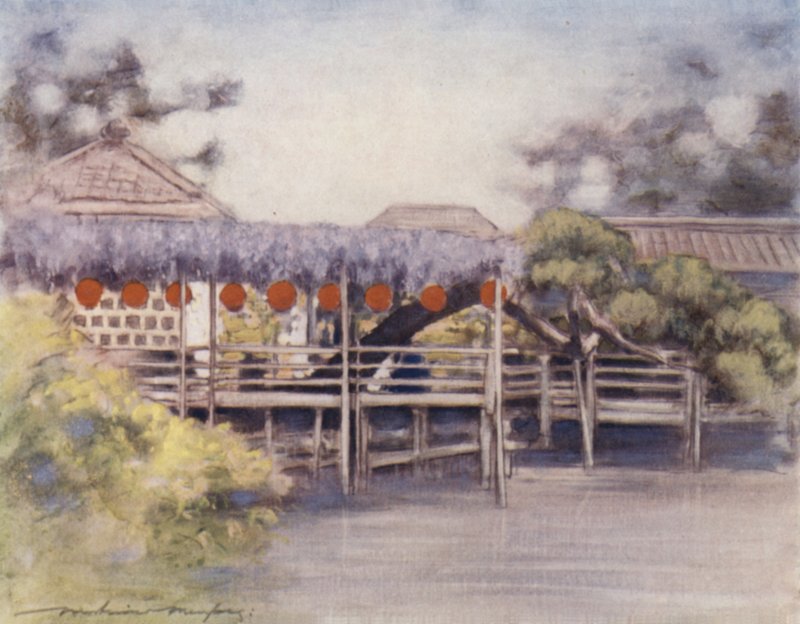 阳光明媚的花园 作者 Mortimer Ludington Menpes