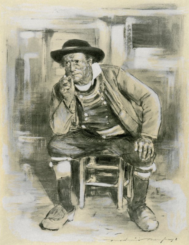 布列塔尼农民 作者 Mortimer Ludington Menpes