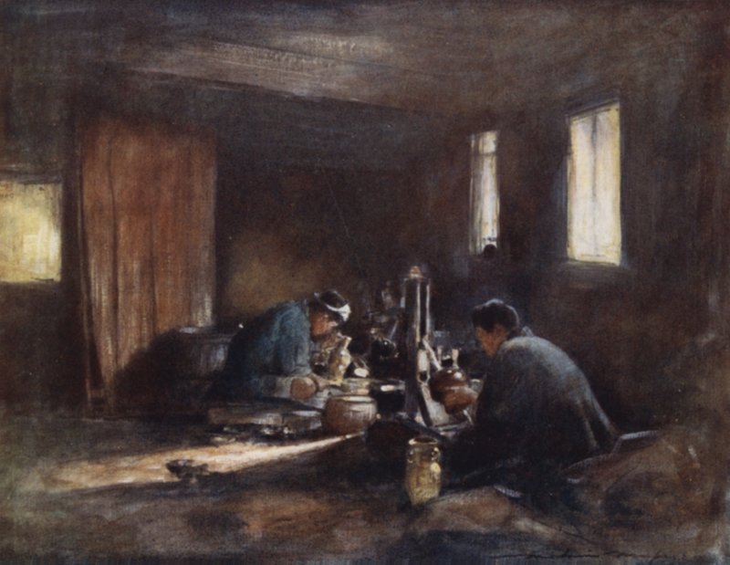 青铜工人 作者 Mortimer Ludington Menpes