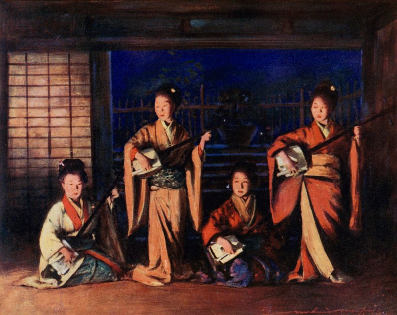 艺伎女孩 作者 Mortimer Ludington Menpes