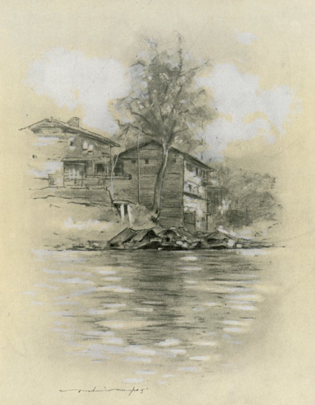河流居住在斯利那加 作者 Mortimer Ludington Menpes